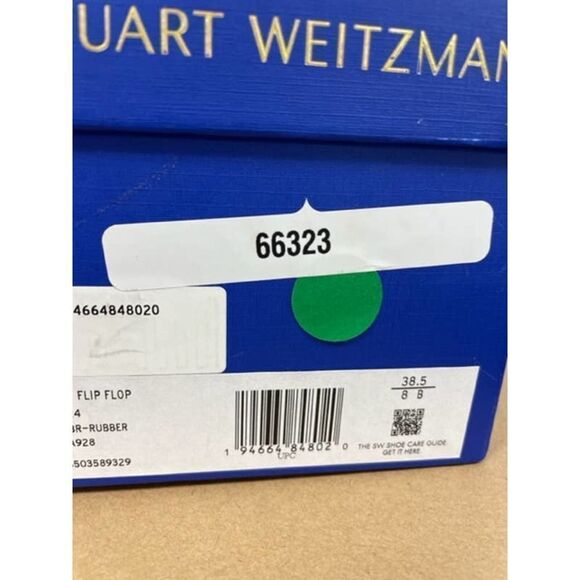 Stuart Weitzman Women’s Rubber Flip Flops in Orange Cream Sz 8 - Picture 7 of 7